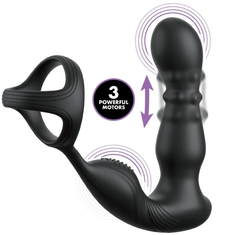 ANAL FANTASY ELITE COLLECTION - ANILLO ANAL VIBRANTE Y ESTIMULADOR CON CONTROL REMOTO