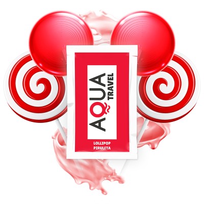AQUA TRAVEL - SABOR LOLLIP OP LUBRICANTE BASE DE AGUA 6 ML