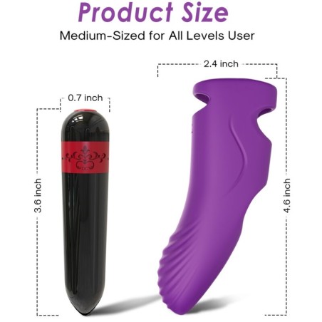 ARMONY - ESTIMULADOR VIBRADOR DE DEDO MORADO