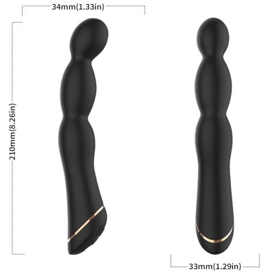ARMONY - ESTIMULADOR VIBRADOR BAMBU AJUSTABLE NEGRO