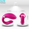 ARMONY - ESTIMULADOR VIBRADOR CRESCENT PARA PAREJAS CONTROL REMOTO FUCHSIA