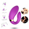 ARMONY - ESTIMULADOR VIBRADOR CRESCENT PARA PAREJAS CONTROL REMOTO MORADO