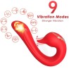 ARMONY - ESTIMULADOR VIBRADOR DELFIN MULTIPOSICIÓN Y EFECTO CALOR ROJO