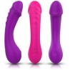 ARMONY - ESTIMULADOR VIBRADOR DILDO G-SPOT SILICONA MORADO