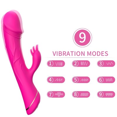 ARMONY - ESTIMULADOR VIBRADOR DILDO CABALLO SILICONA FUCHSIA