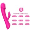 ARMONY - ESTIMULADOR VIBRADOR DILDO CABALLO SILICONA FUCHSIA