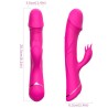 ARMONY - ESTIMULADOR VIBRADOR DILDO CABALLO SILICONA FUCHSIA