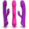 ARMONY - ESTIMULADOR VIBRADOR DILDO CABALLO SILICONA MORADO