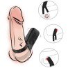 ARMONY - VIBRADOR CON DOBLE ANILLO NEGRO