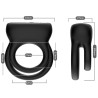 ARMONY - VIBRADOR CON DOBLE ANILLO NEGRO