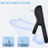 ARMONY - VIBRADOR CON DOBLE ANILLO NEGRO