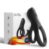 ARMONY - VIBRADOR CON DOBLE ANILLO NEGRO