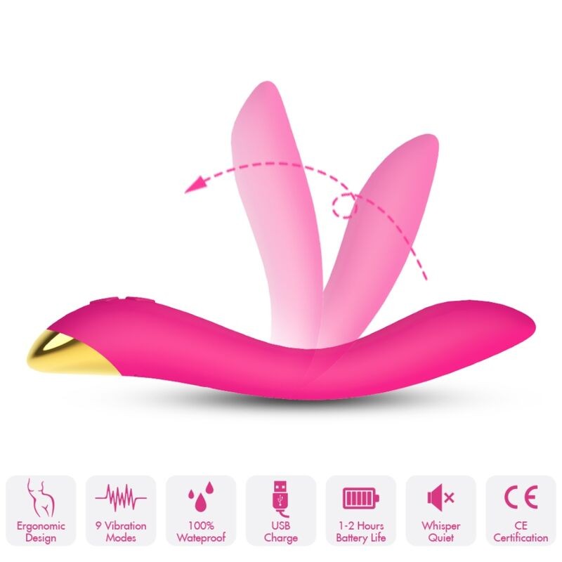 ARMONY - VIBRADOR FLAMINGO MULTIPOSICIÓN ROSA