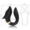 ARMONY - VIBRADOR ZORRO PARA PAREJAS CONTROL REMOTO NEGRO
