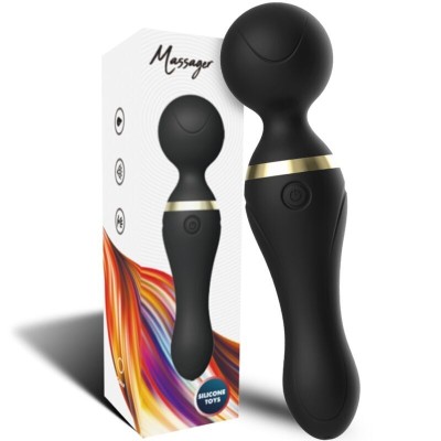 ARMONY - FREEZA MASAJEADOR Y VIBRADOR CABEZA SUPER FLEXIBLE NEGRO