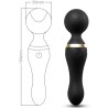 ARMONY - FREEZA MASAJEADOR Y VIBRADOR CABEZA SUPER FLEXIBLE NEGRO