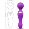 ARMONY - FREEZA MASAJEADOR Y VIBRADOR CABEZA SUPER FLEXIBLE MORADO