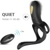 ARMONY - JUMPER DE PAREJAS Y PLUG ANAL VIBRADOR CONTROL REMOTO NEGRO