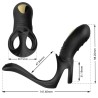 ARMONY - JUMPER DE PAREJAS Y PLUG ANAL VIBRADOR CONTROL REMOTO NEGRO