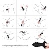 ARMONY - KYLIN DEDO VIBRADOR Y PLUG ANAL CONTROL REMOTO NEGRO
