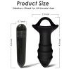 ARMONY - KYLIN DEDO VIBRADOR Y PLUG ANAL CONTROL REMOTO NEGRO