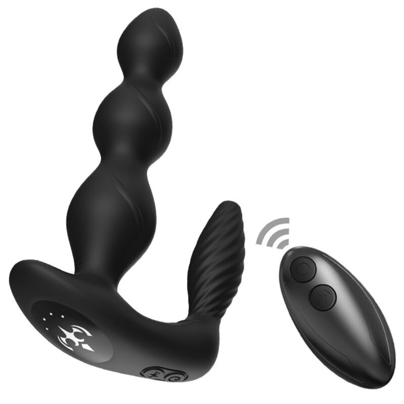 ARMONY - VIBRADOR & ESTIMULADOR DE ANO PLUG CONTROL REMOTO NEGRO