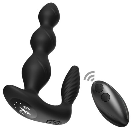 ARMONY - VIBRADOR & ESTIMULADOR DE ANO PLUG CONTROL REMOTO NEGRO