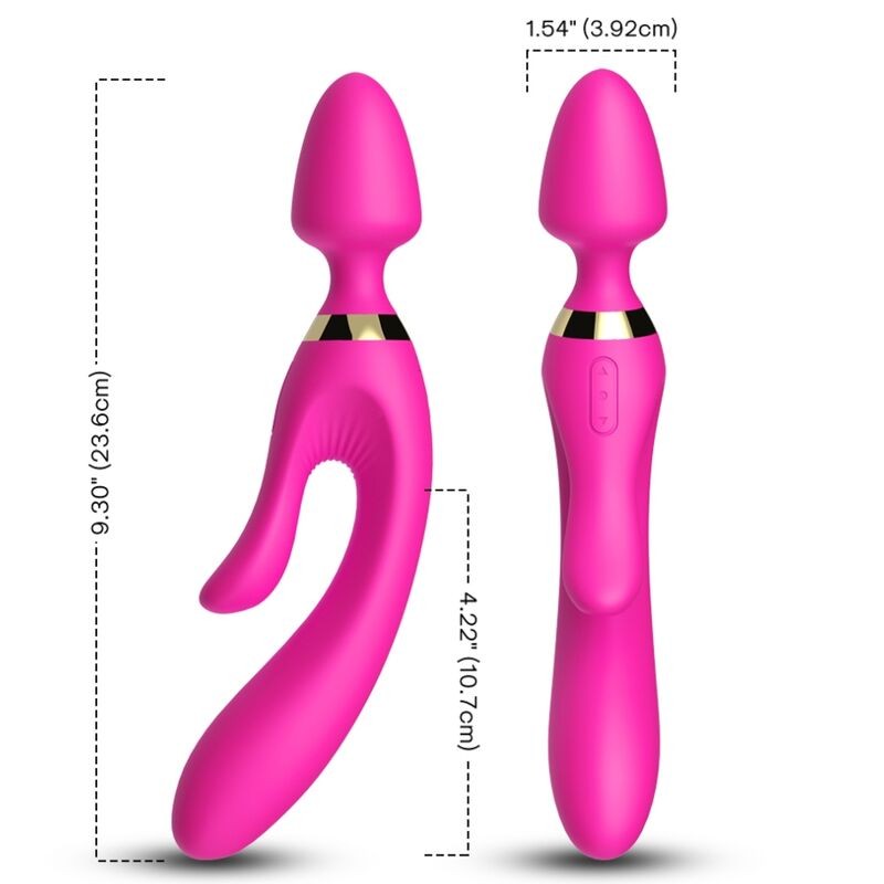 ARMONY - MASAJEADOR & VIBRADOR DE CONEJO ROSA