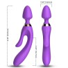 ARMONY - MASAJEADOR & VIBRADOR DE CONEJO MORADO