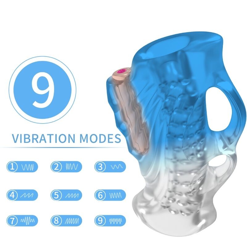ARMONY - MASAJEADOR DE DEDO & VIBRADOR GRADIENTE AZUL