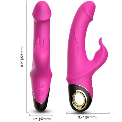 ARMONY - VIBRADOR DE DILDO METEOR CONO ROTADOR ROSA