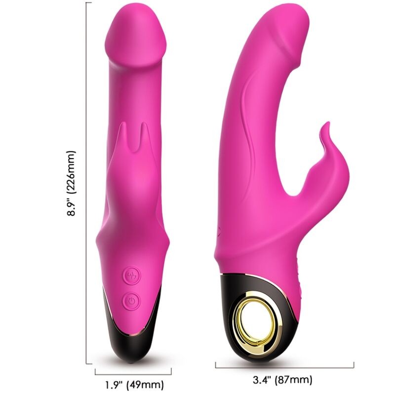 ARMONY - VIBRADOR DE DILDO METEOR CONO ROTADOR ROSA