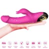 ARMONY - VIBRADOR DE DILDO METEOR CONO ROTADOR ROSA