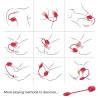 ARMONY - ROSA 2 EN 1 ESTIMULADOR DE SUCCIÓN & VIBRADOR 10 MODOS CON COLA ROJA