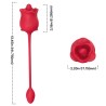 ARMONY - ROSA 2 EN 1 ESTIMULADOR DE SUCCIÓN & VIBRADOR 10 MODOS CON COLA ROJA