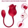 ARMONY - ROSA ESTIMULADOR DE CLITORIS VIBRADOR CON COLA 10 MODOS ROJO