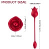 ARMONY - ROSA ESTIMULADOR DE CLITORIS VIBRADOR CON COLA 10 MODOS ROJO
