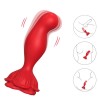ARMONY - ROSA VIBRADOR & PLUG DE ANO CONTROL REMOTO ROJO