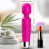 ARMONY - MASAJEADOR & VIBRADOR POSTMAN CABEZA SUPER FLEXIBLE ROSA