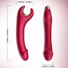 ARMONY - VIBRADOR DE DILDO PRINCIPE & ROTADOR ROJO