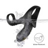 ARMONY - DOBLE VIBRADOR DE ANILLO RING PARA PAREJAS NEGRO