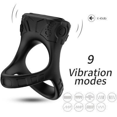 ARMONY - VIBRADOR DE ANILLO & MULTIPOSICIÓN NEGRO
