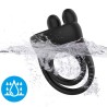 ARMONY - VIBRADOR DE ANILLO DE CONEJO NEGRO