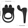 ARMONY - VIBRADOR DE ANILLO DE CONEJO NEGRO