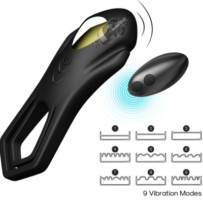 ARMONY - VIBRADOR ROADSTER DOBLE ANILLO CONTROL REMOTO NEGRO