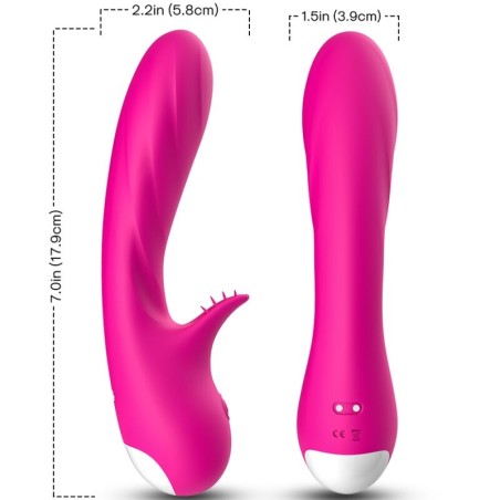 ARMONY - VIBRADOR ROMANCE CON ESTIMULADOR ROSA