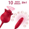 ARMONY - ROSELIP VIBRANTE LAMPIÓN CLIT Y VIBRADOR ROJO