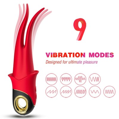 ARMONY - SHADOW VIBRADOR DOBLE CABEZA SENSUAL ROJO