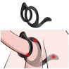 ARMONY - COLA DOBLE ANILLO ANAL NEGRO