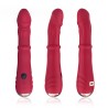 ARMONY - ESTIMULADOR TERMORREGULABLE PUNTO A VIBRADOR DILDO ROJO